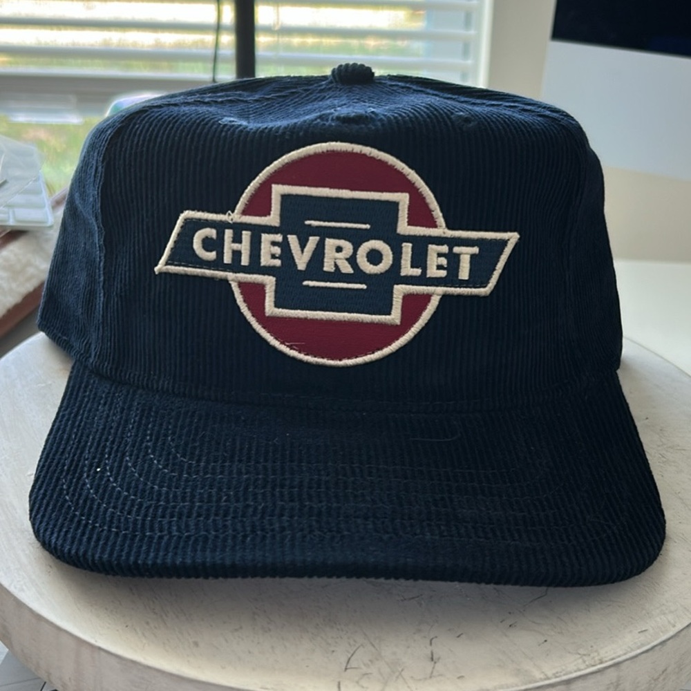 NWT! Chevrolet Navy Blue Corduroy Cap - Picture 5 of 5